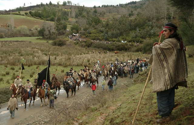 Mapuche march