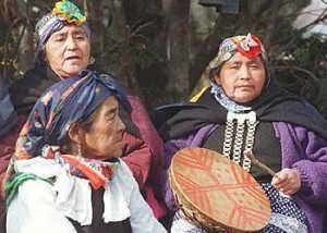 Three Mapuche women